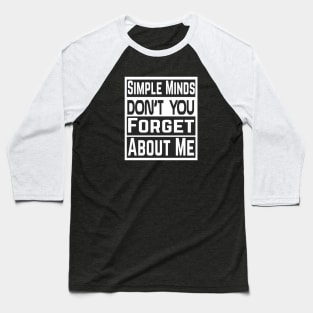 Simple Minds Baseball T-Shirt